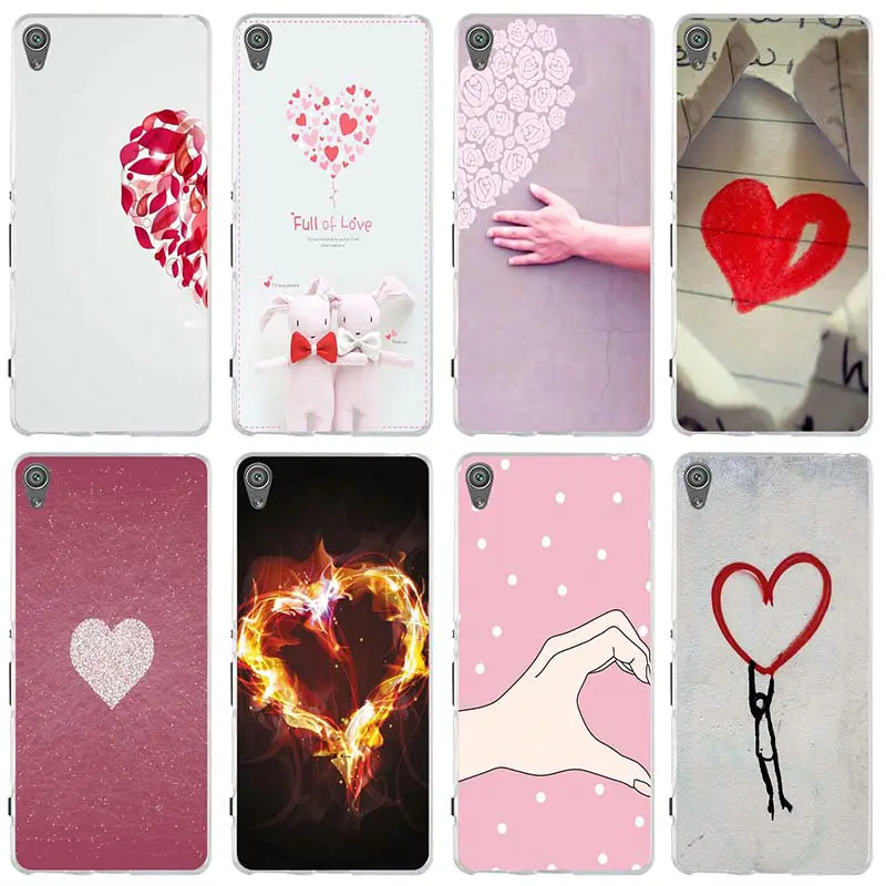 Each Full of Love Silicone Soft TPU Phone Cases for Sony Xperia E3 E5 T3 M2 M4 M5 XA XZ Z Z1 Z2 Z3 Z4 Z5 Compact Cover | Мобильные
