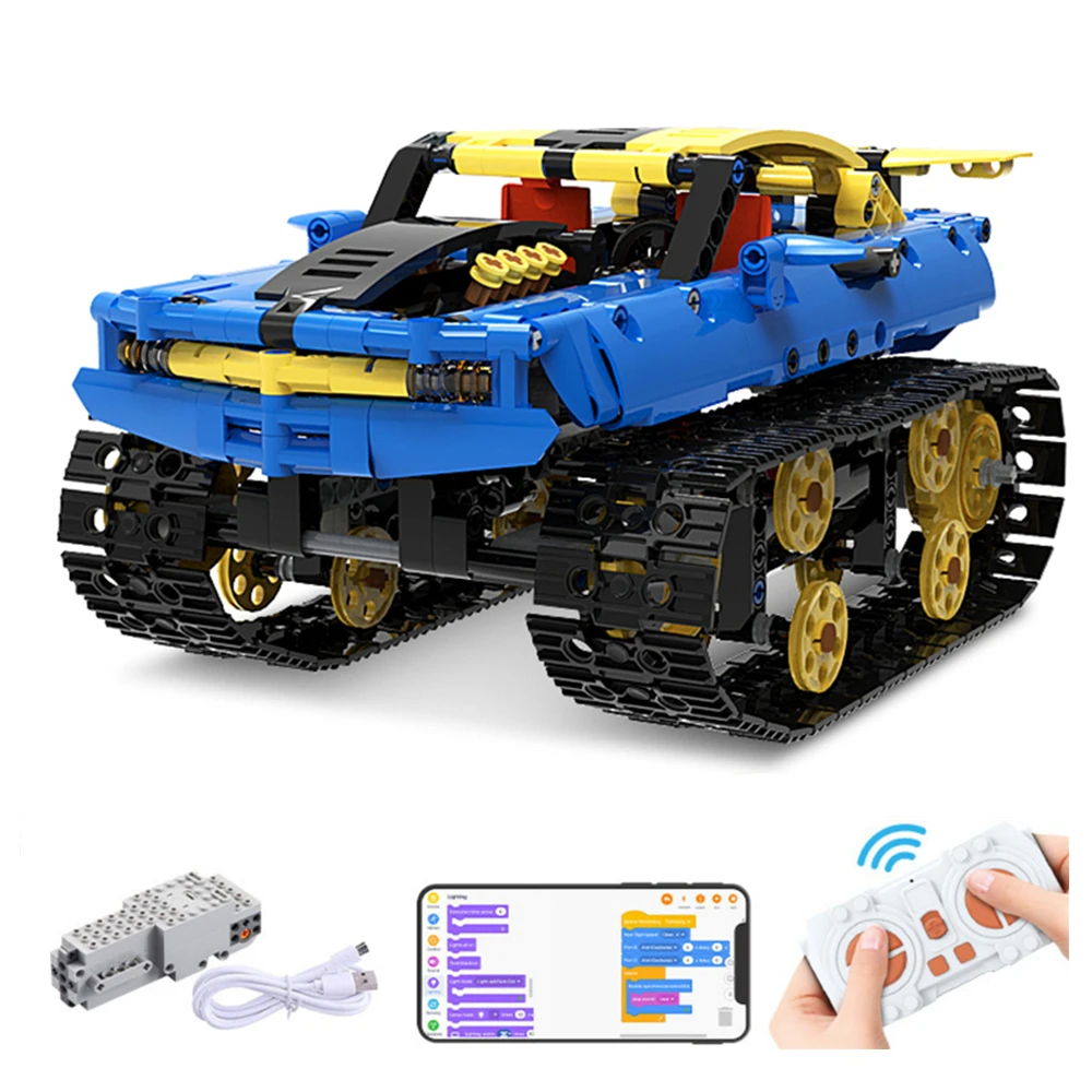 Rc Racing Car Bricks Offroad Vehicle Tank Electric Building Blocks
