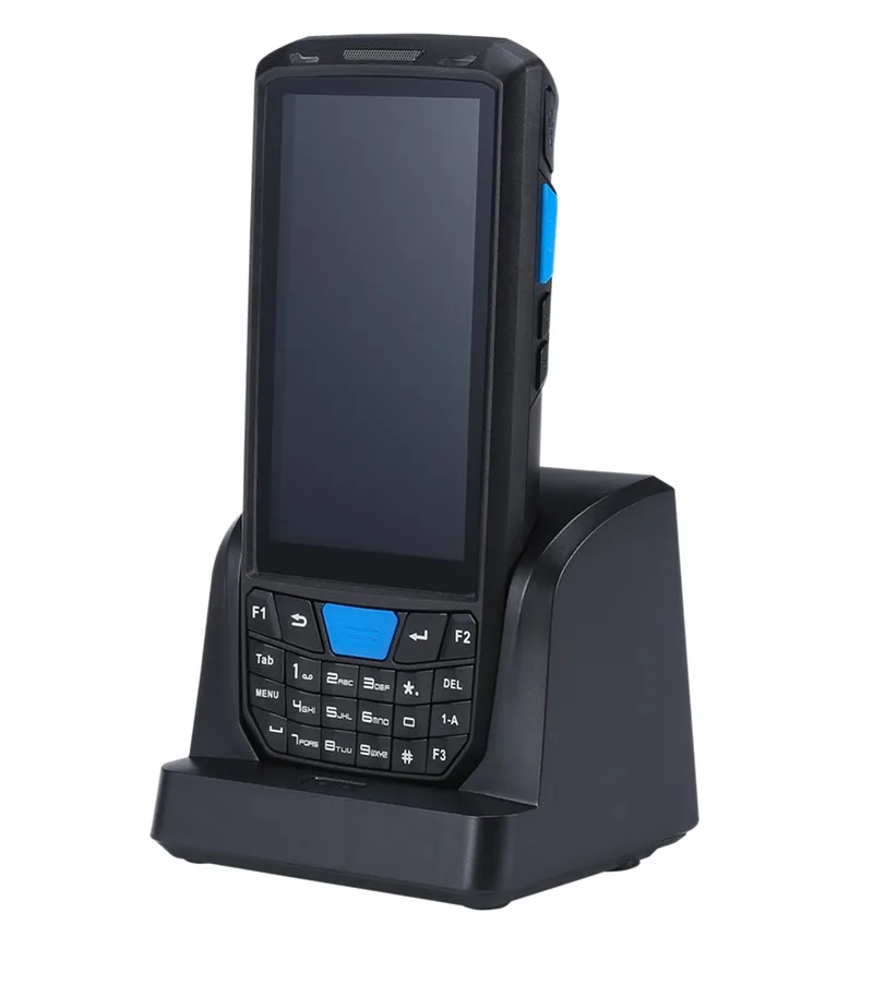 Pda do Laser do Código de Barras do Nfc qr do Terminal de Dados Pda do Scaner do Código de Barras de Android 8.1 com Estação de Acoplamento Varredor Portátil Móvel Industrial 11 de barras do nfc qr do terminal