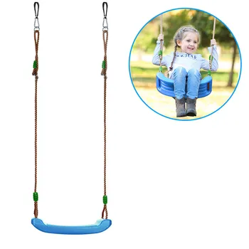 

Child Outdoor Garden Tree Swing Rope Seat For Kids Color EVA soft board U-shaped swing Toy Hanging Kindergarten Playground Gifts