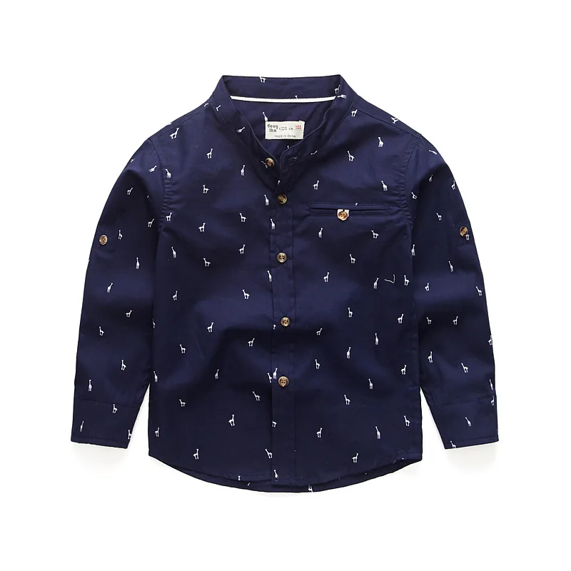 

A Generation of Fat Shirt BOY'S Long Sleeve New Style Fashion Printed Korean-style Childrenswear Children Baby Shirt