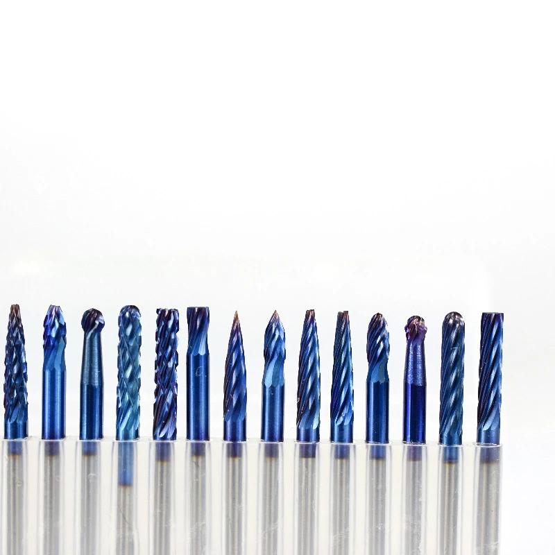 20Pcs Schaft Blau Beschichtet Cnc Fräser Hartmetall-fräser Cnc Router Bit Für Fräsmaschine Pcb Gravur 20Pcs Schaft Blau Beschichtet Cnc Fräser Hartmetall-fräser Cnc Router Bit Für Fräsmaschine Pcb Gravur