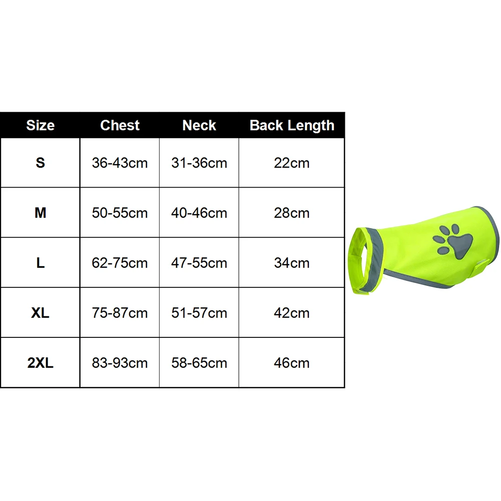 High Visibility Puppy Hiking Casual Costumes Safety Walking Reflective Night Outdoor Dog Vest Fashion Exercise Pet Clothes