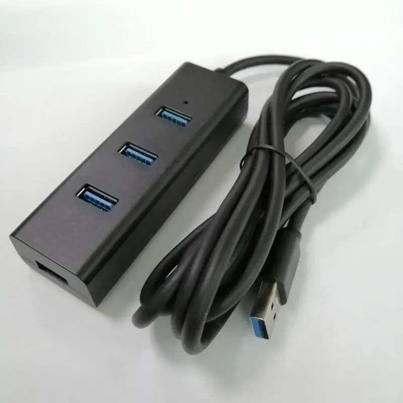 4 порта USB 3,0 концентратор Скорость передачи данных Портативный концентратор данных Высокая совместимость для устройств USB A