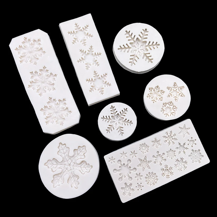 Schneeflocke Silikon Sugarcraft Form Harz Werkzeuge Cupcake Fondant Kuchen Dekorieren Werkzeuge – Detail 2