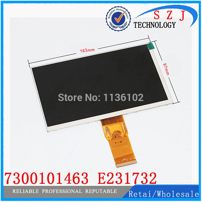 Новый 7 ''дюймовый 163*97 мм 7300101463 E231732 HD 1024*600 ЖК-дисплей дисплей экран для cube U25GT