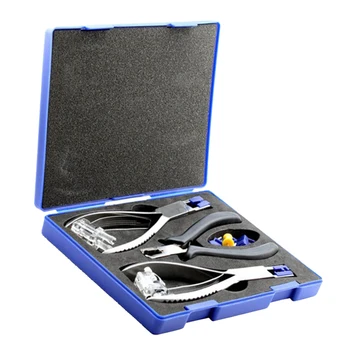 

1 Set Professional Eyeglasses Frame Pliers Sunglasses Silhouettes Fixing Kit Gear, Convenient for Carrying and Use