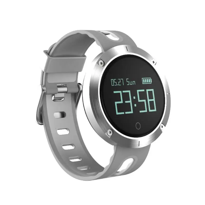 Clearance Price DM58 Smart Watch Monitor Fitness Tracker Heart Rate Bracelet - Цвет: Black and Green