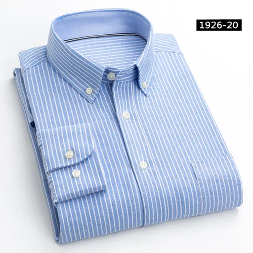 Новое поступление мужская рубашка мужская мода принт с длинными рукавами рубашка однотонная повседневная мужская рубашка Осенняя мужская облегающая брендовая одежда YN10524 - Цвет: 1926-20