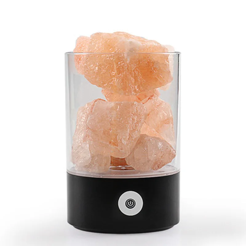 

New and Strange Himalayan Crystal Salt Lamp Natural Anion Lamp Bedside Atmosphere Lamp Colorful USBnight Light Baby Feeding Lamp