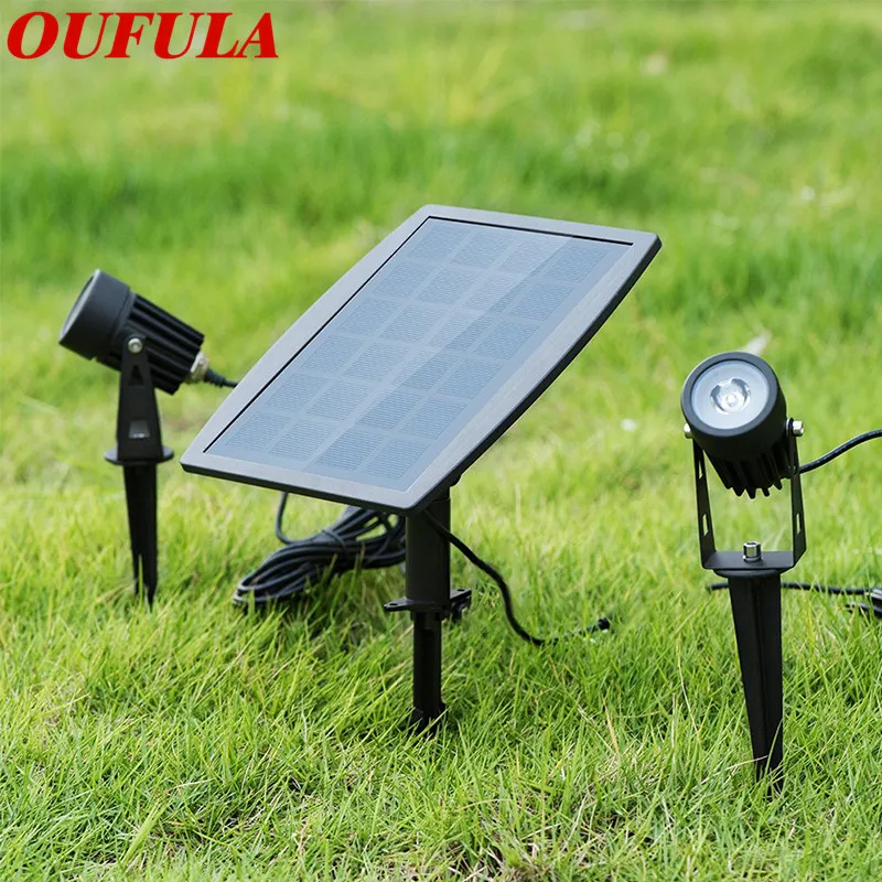 

Solar Split Lawn Light 2 Spotlights Garden Courtyard Landscape Outdoor Waterproof Decorative Ip65