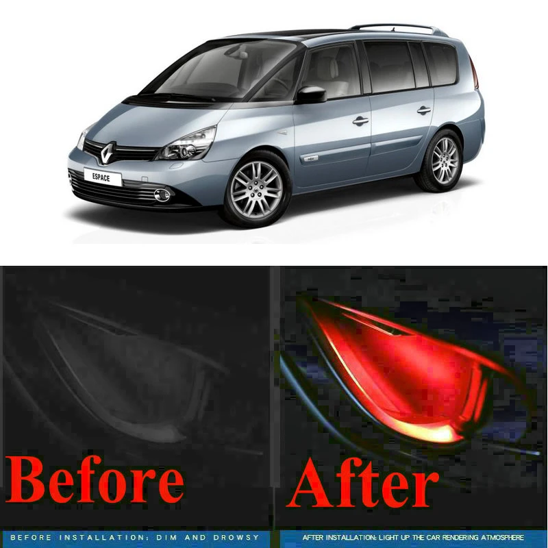 ドア用の大気ランプ 4個のcfスタイルのステッカー 車のインテリア 無制限のムードライト Proscenkadjar Kangoo Kolos Aliexpress Automobiles Motorcycles