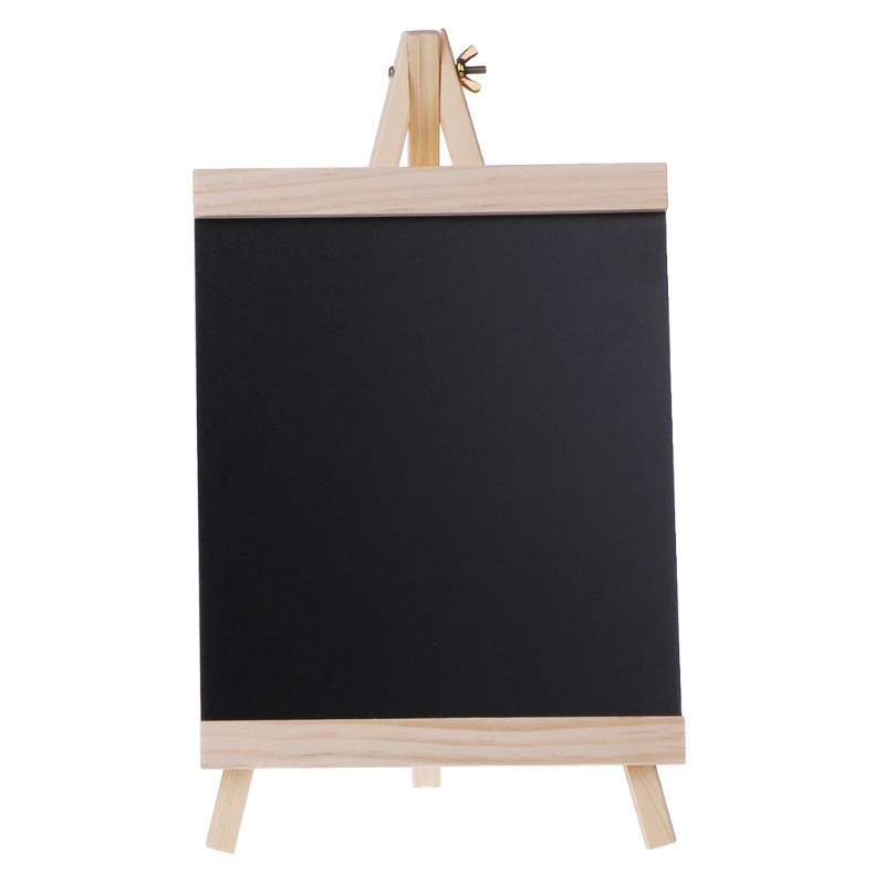

Desktop Message Blackboard Easel Chalkboard Kids Wood Writing Boards Collapsible AXYF
