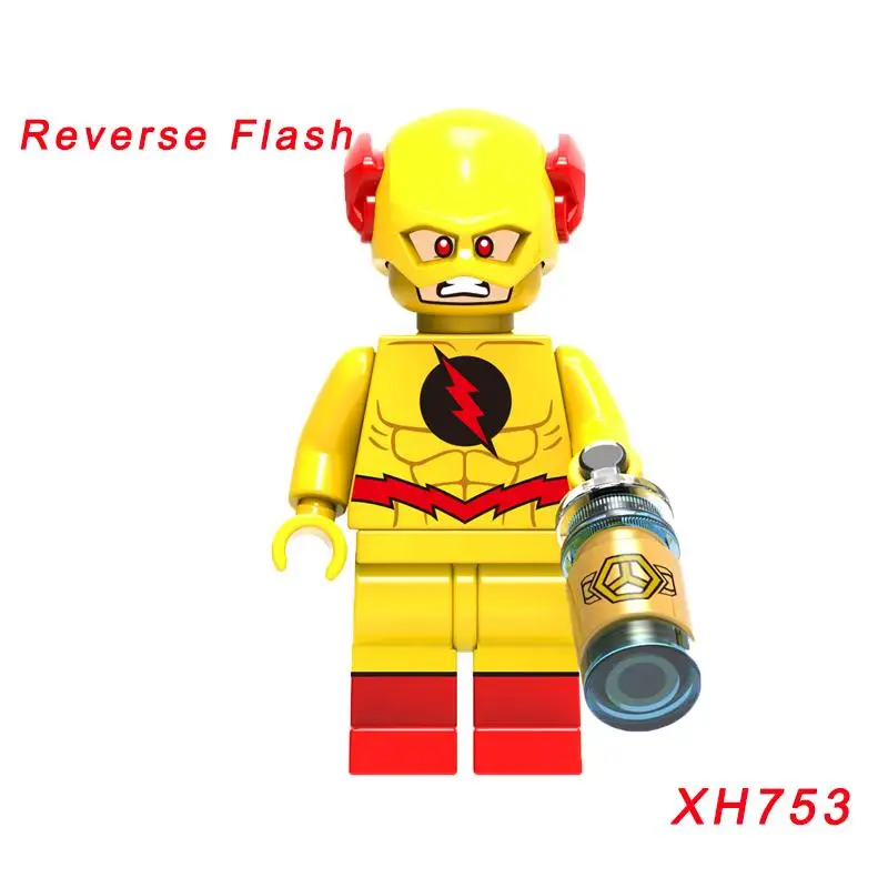 Одиночная Супер Герои кирпич вспышка киборг обратная вспышка Lex Luthor Lobo пожарная шторма Бэтмен Гепард строительный блок - Цвет: xh753