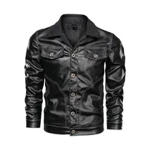 *#Best Price PU Autumn Winter Jacket Tops Men 2019 Turn Down Collar Long Sleeve Cool Punk Regular Outwear Thick Plus MotorcycleTops Jackets *#Best Price PU Autumn Winter Jacket Tops Men 2019 Turn Down Collar Long Sleeve Cool Punk Regular Outwear Thick Plus MotorcycleTops Jackets