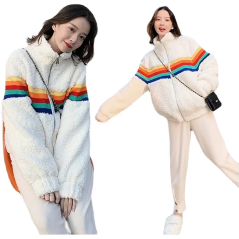 Autumn Winter Cashmere Imitation Fleece Maternity Nursing Hoodies Loose Sweatshirts Clothes for Pregnant Women Pregnancy Tops