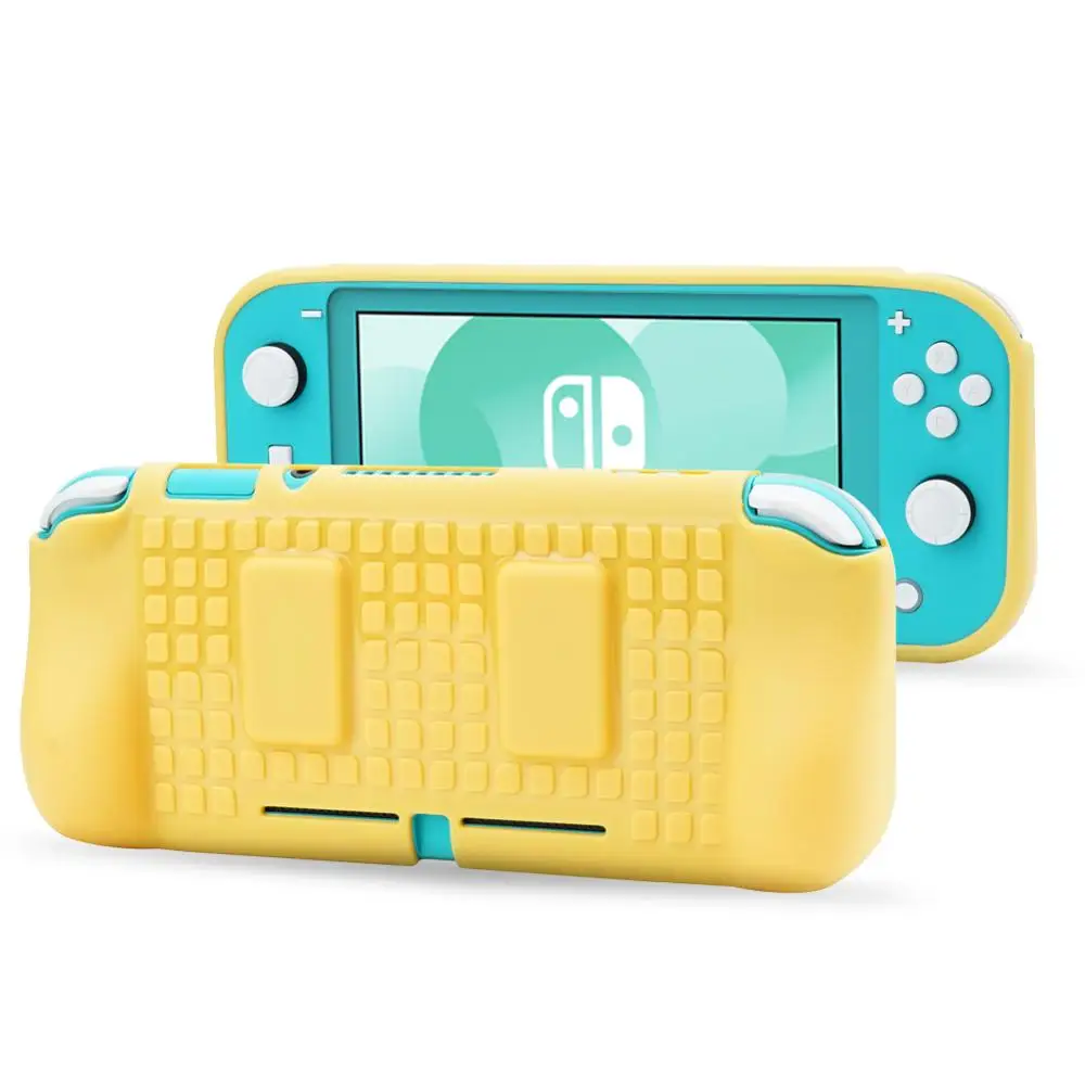 Yellow KIWI design Protective Case for Nintendo Switch Lite, Anti-Slip and Anti-Scratch TPU Cover Case for Nintendo Switch Lite - Цвет: Yellow