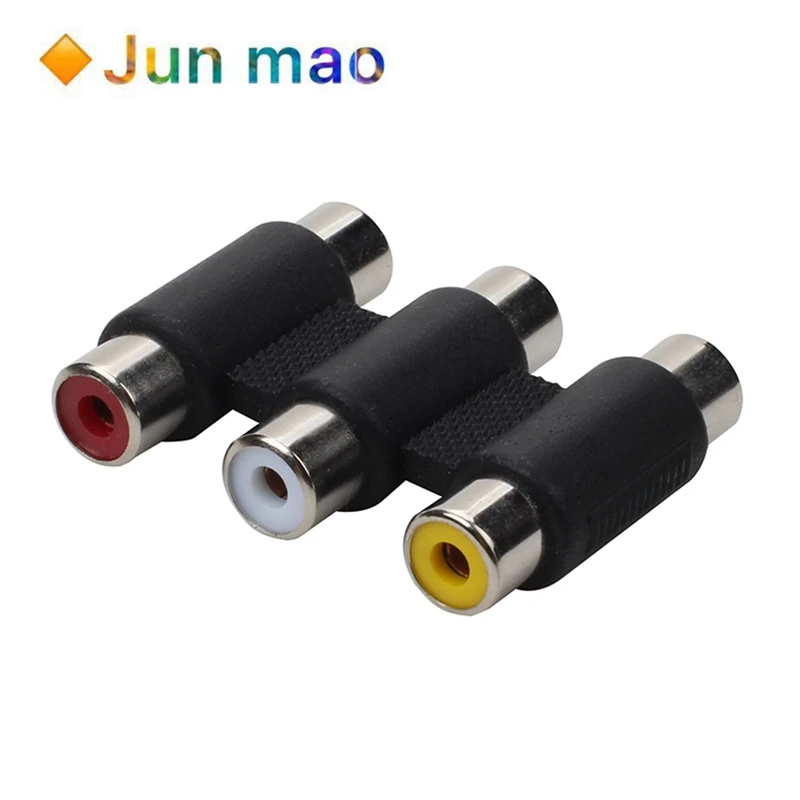 AV прямой удлинитель Мама-мама 3 лотоса цвет красный Желтый Белый Аудио Видео