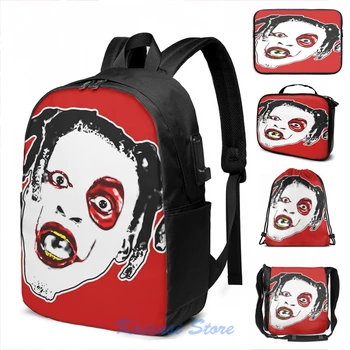 

Denzel Curry - CLOUT COBAIN Apparel Decor etc USB Charge Backpack men School bags Women bag Travel laptop bag