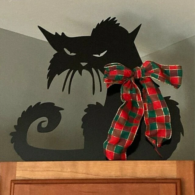 Decoracion Jardin Külső Dühös Macska Dekoráció Vas Sziluettek Kerti Dísz Beltéri Kültéri Дада Сада - Image 3