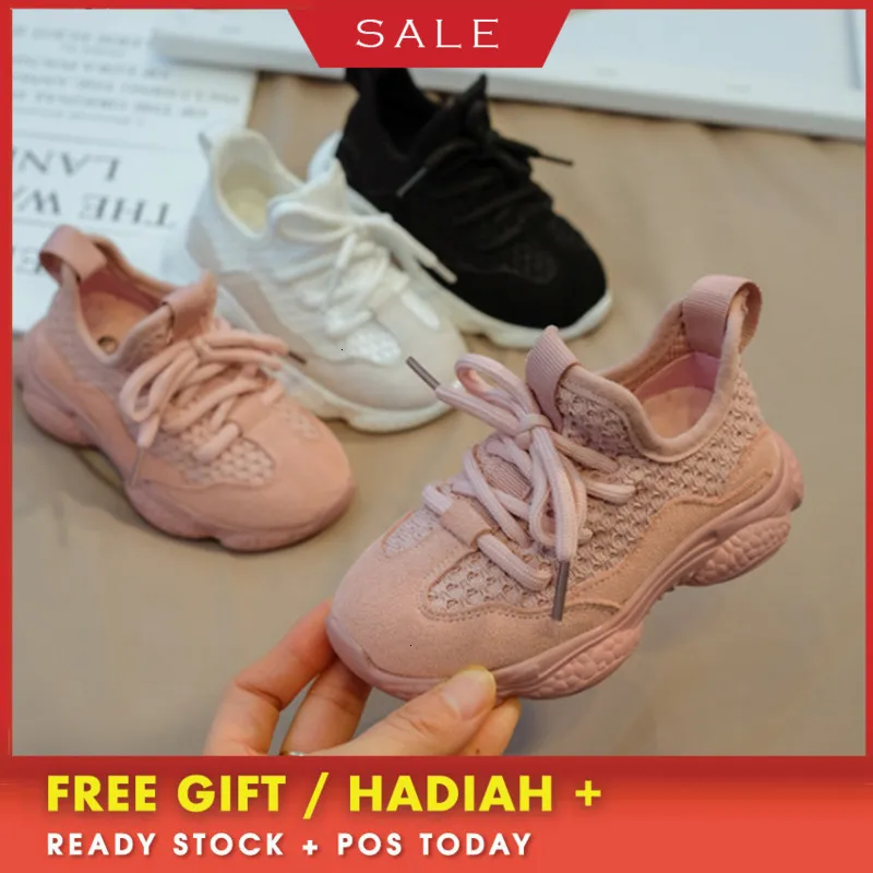 

2019 New Autumn Children Shoes Unisex Toddler Boys Girls Sneakers Mesh Breathable Fashion Casual Kids Shoes Size 21-30