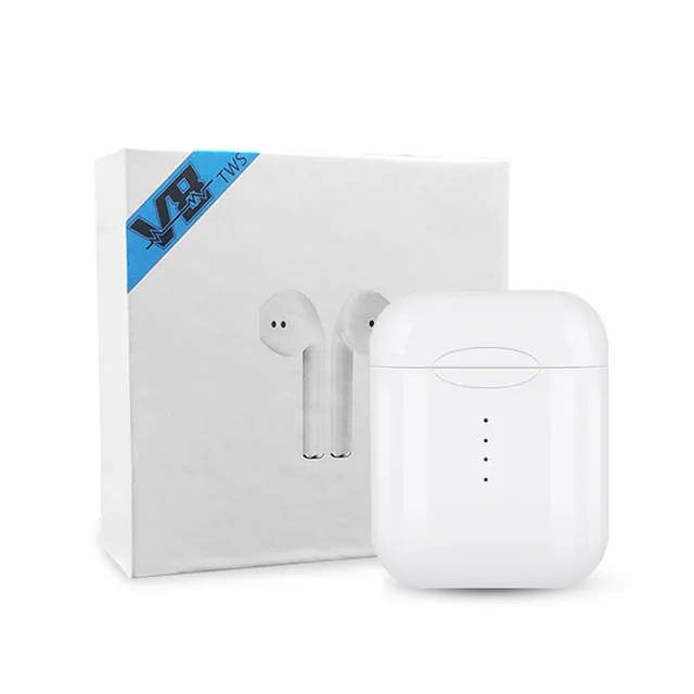 10 шт./лот V8 TWS Bluetooth 5,0 Беспроводные наушники сенсорные мини наушники с микрофоном для iPhone samsung Xiaomi huawei LG - Цвет: white 10pcs