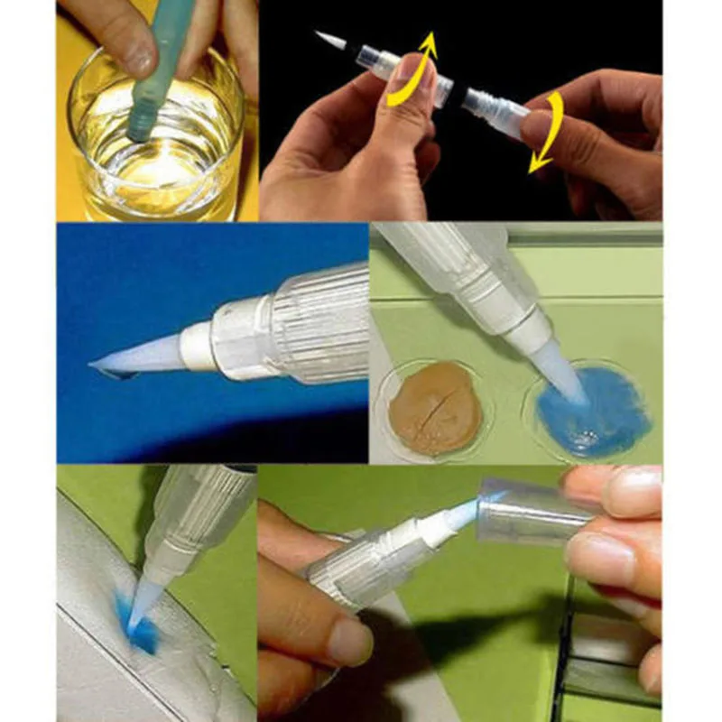 1 шт Акварельная ручка Aqua вода поток кисти Акварельные художники краски кисти Маленький Средний Большой H1