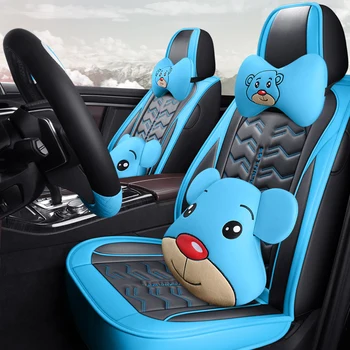 

Full Coverage Eco-leather auto seats covers PU Leather Car Seat Covers for nissan almera n16 g15 classic altima juke kicks leaf