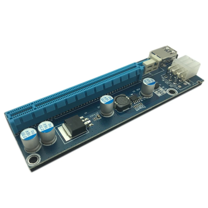 Usb 3,0 Mini Pci-E к Pcie Pci Express 1X к 16X удлинитель Riser Card Adapter Sata 6Pin 60 см кабель питания для Биткоин Btc Mi
