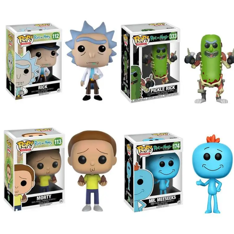 Экшн фигурки Funko POP Рик и Морти 2020 ПВХ модель для мальчиков девочек детские