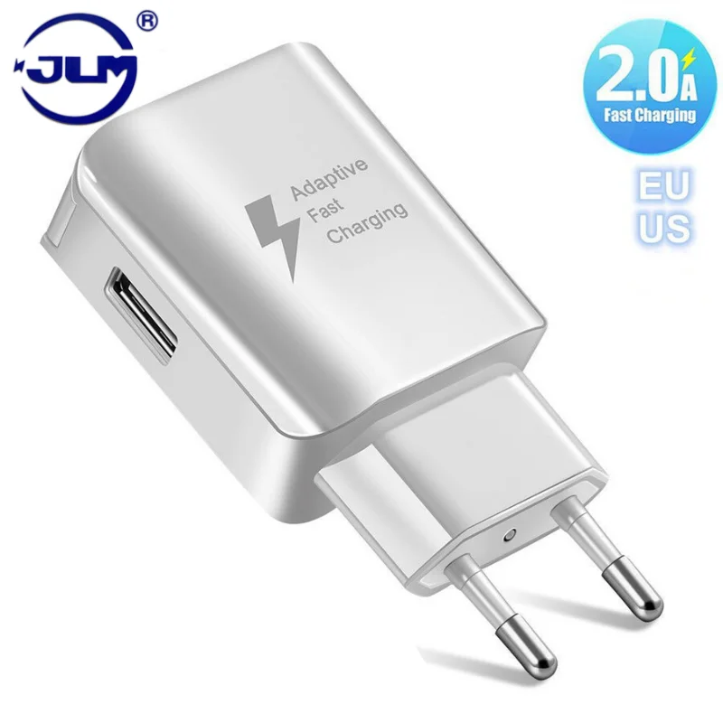 Универсальное быстрое зарядное устройство USB 5 В 2 А с вилкой для ЕС и США дорожное
