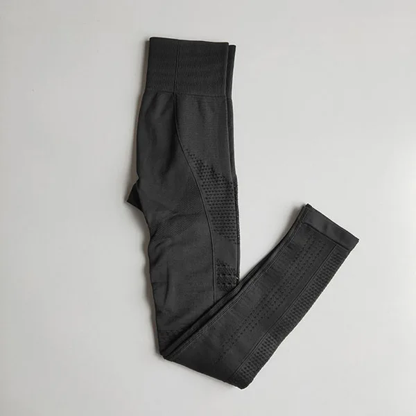 Black pants 2 предмета, безупречный трикотажный комплект для спортзала, Женский бесшовный комплект для йоги, тренировочная одежда для спортзала, спортивный костюм для фитнеса, одежда для тренировок с длинным рукавом - Цвет: Black pants