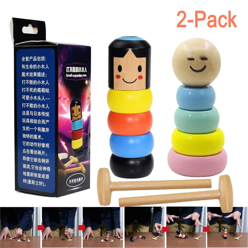 Juguete Mágico De Hombre De Madera Irrompible │ Juguete De Hombre De - Main Image