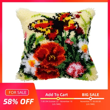 

Latch Hook Rug Kits Pillowcase Goblen Kitleri Canvas Kussen Knooppakket Kleed La Casa De Papel Serie Embroidery Cushion Cover