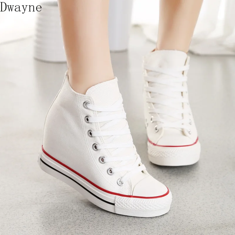 

Increase within 8 cm canvas shoes, comfortable casual shoes, 2019 student shoes, the new autumn
