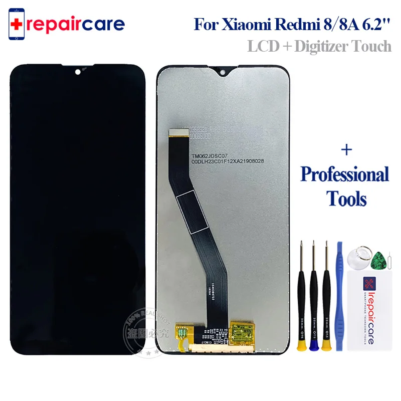 Для xiaomi redmi 8A Дисплей lcd кодирующий преобразователь сенсорного экрана в сборе для redmi 8 lcd с рамкой 10 Замена сенсорного экрана