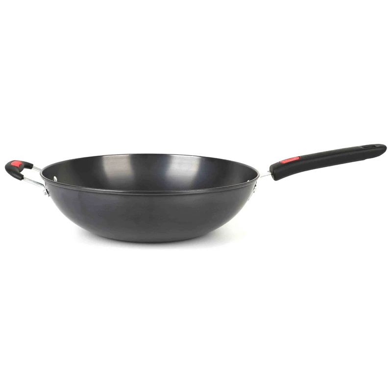 Stainless Wok Non-Paintcoat Gas Nitrogen Wok Stir-Fry King Wok Traditional Round Bottom Wok