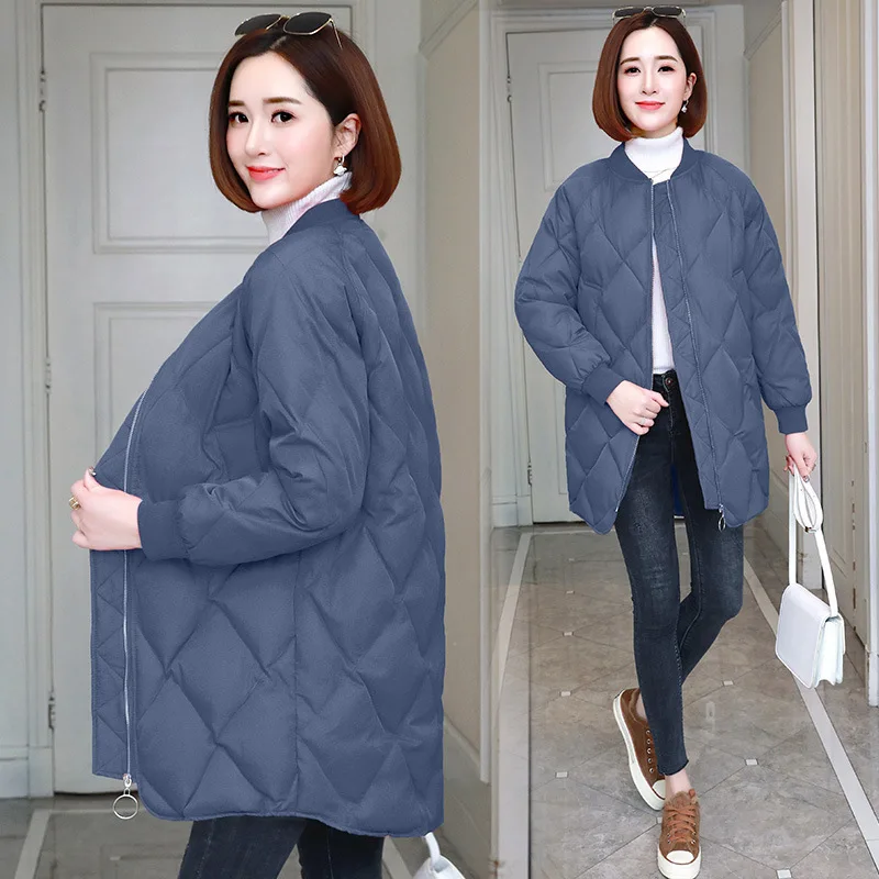 

Long Sleeve Straight-Cut-Style Simple Slimming Slim Fit 2018 Winter Cotton-padded Clothes/Cotton Coat