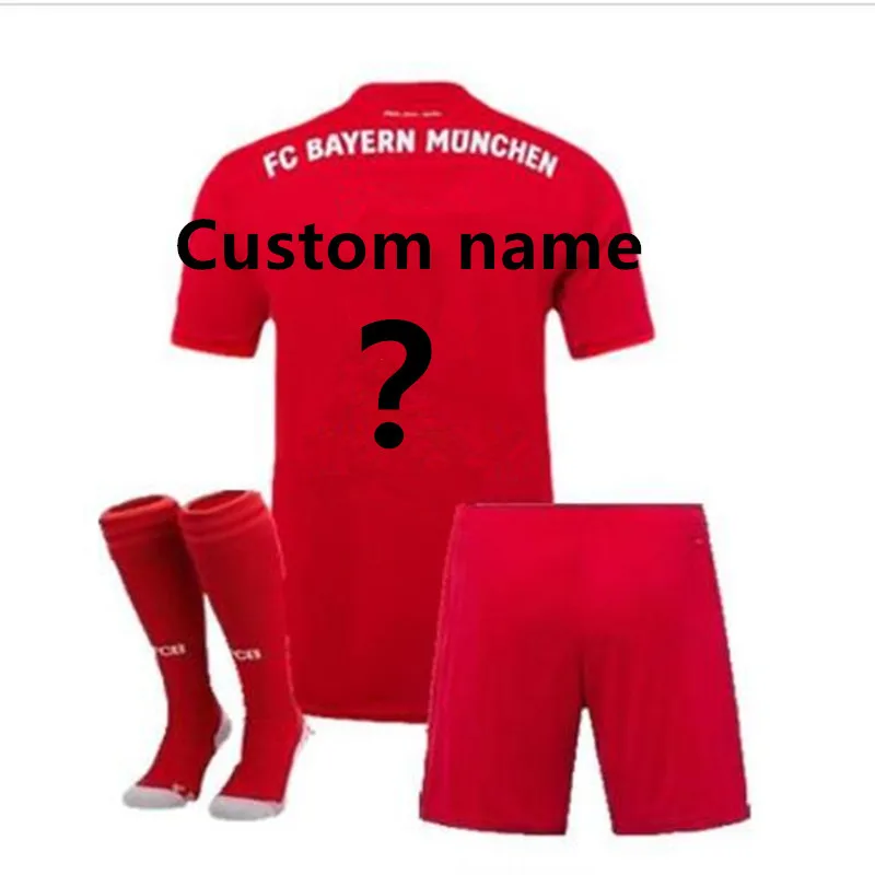 COUTINHO 19 20 Bayernes Muniches PERISIC Soccer jersey LEWANDOWSKI jersey HERNANDEZ shirt MUNCHEN adult Kit dhl ship - Color: shirt