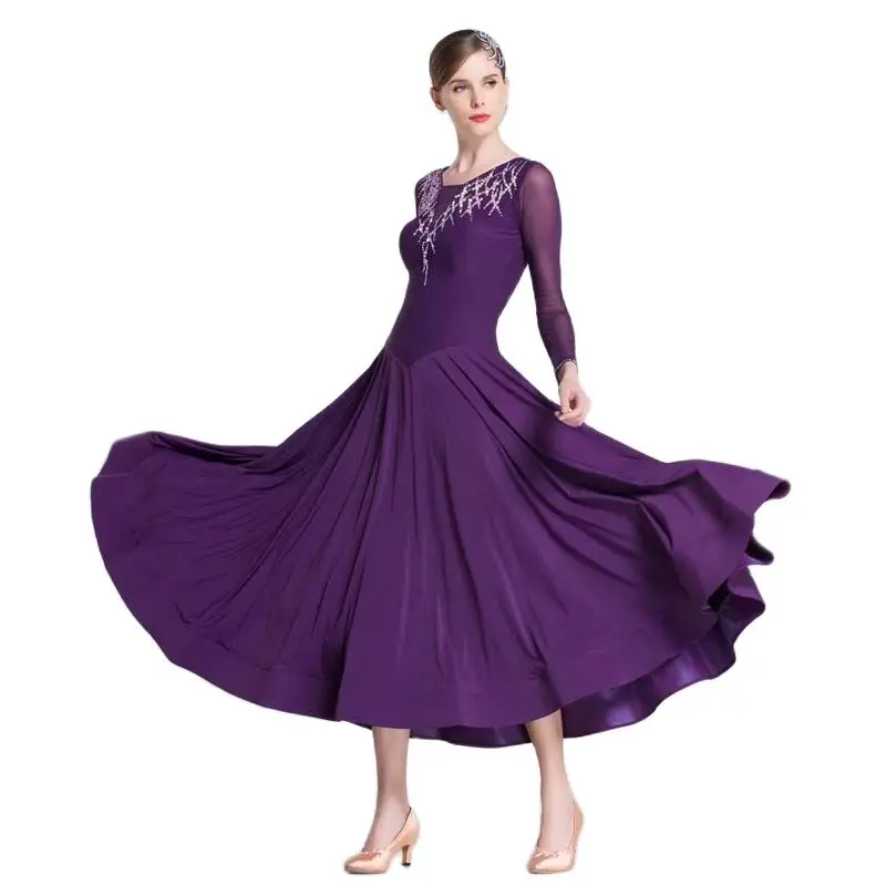 M-18228 Women ballroom dance training dress women sexy salsa arabic dance dress standard for ballroom dancing for children
