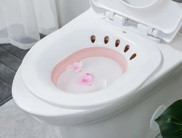 Folding Toilet Sitz Bath Tub Soaking Basin for Pregnant Women Hemorrhoid Patient - Цвет: B