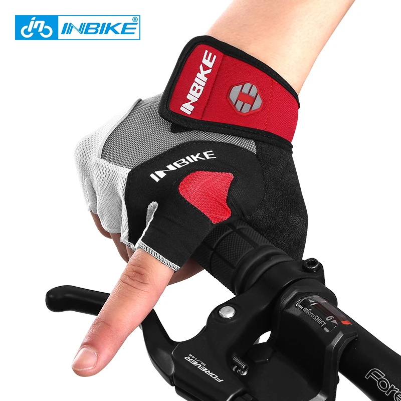 INBIKE перчатки для велоспорта мужские летние спортивные перчатки Guantes Ciclismo нейлоновый гель MTB перчатки для горного велосипеда