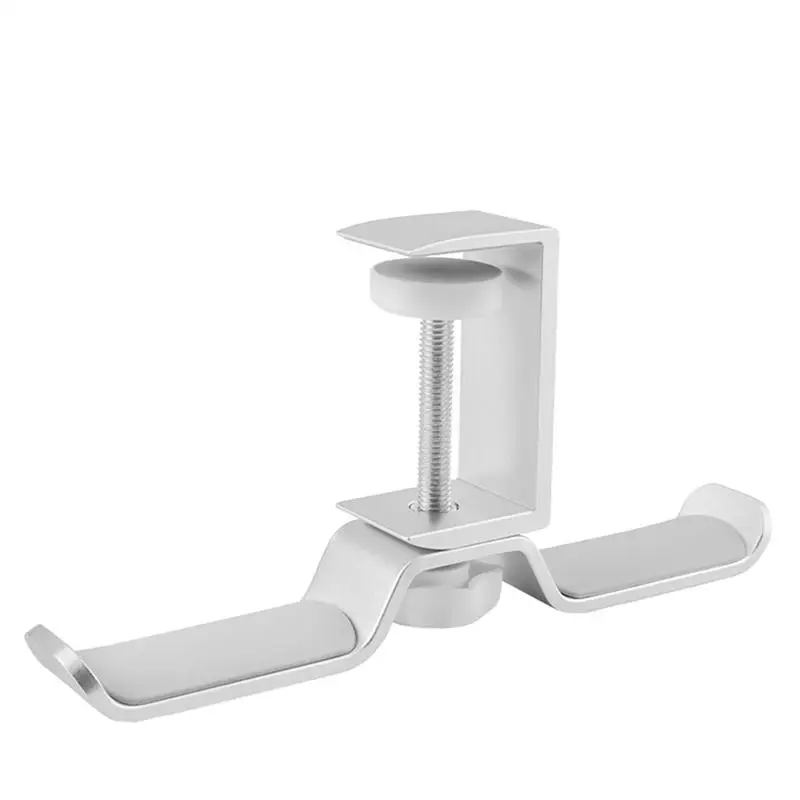 Universal Earphone Holder Hook Gaming Headset Hanger 360 Degree Swivel Headphone Stand Dual Hanging Mount Stand Accessories