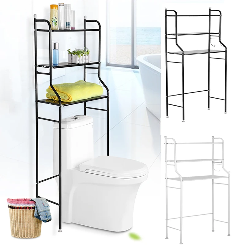 Cena 3 Tier żelaza toaleta schowek na ręczniki uchwyt na półkę ponad półka na ręczniki łazienkowe uchwyt kuchenny do przechowywania akcesoria Drop Shipping