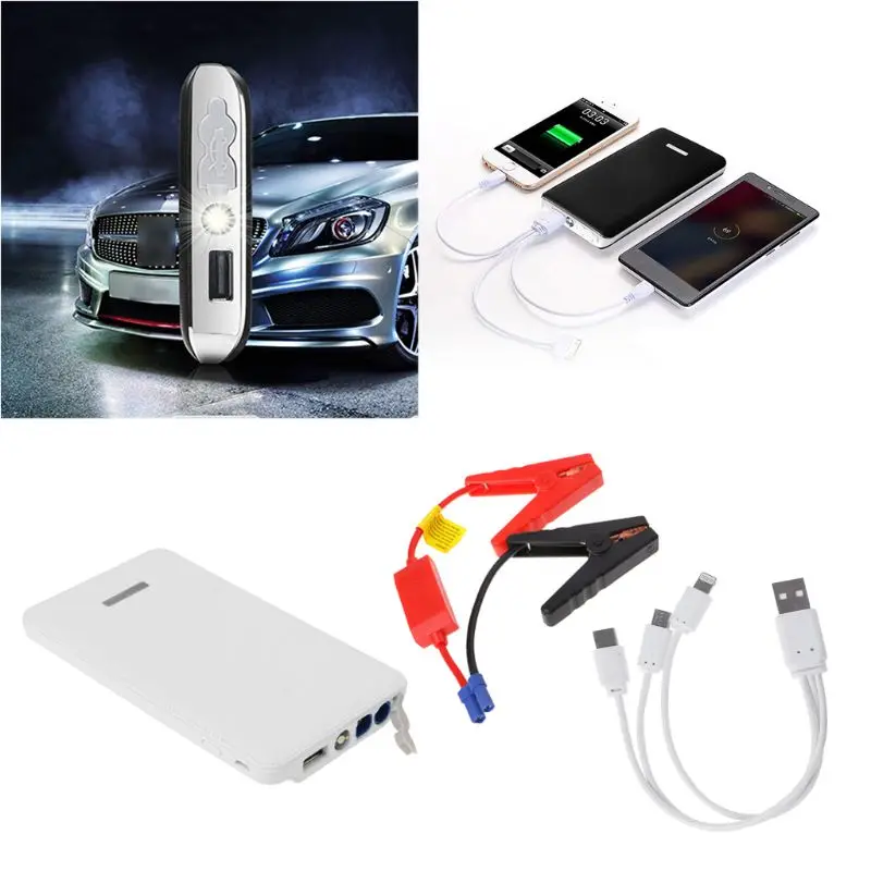 

12V Portable LED Car Jump Starter Battery Charger Booster Emergency Power Bank R2LC