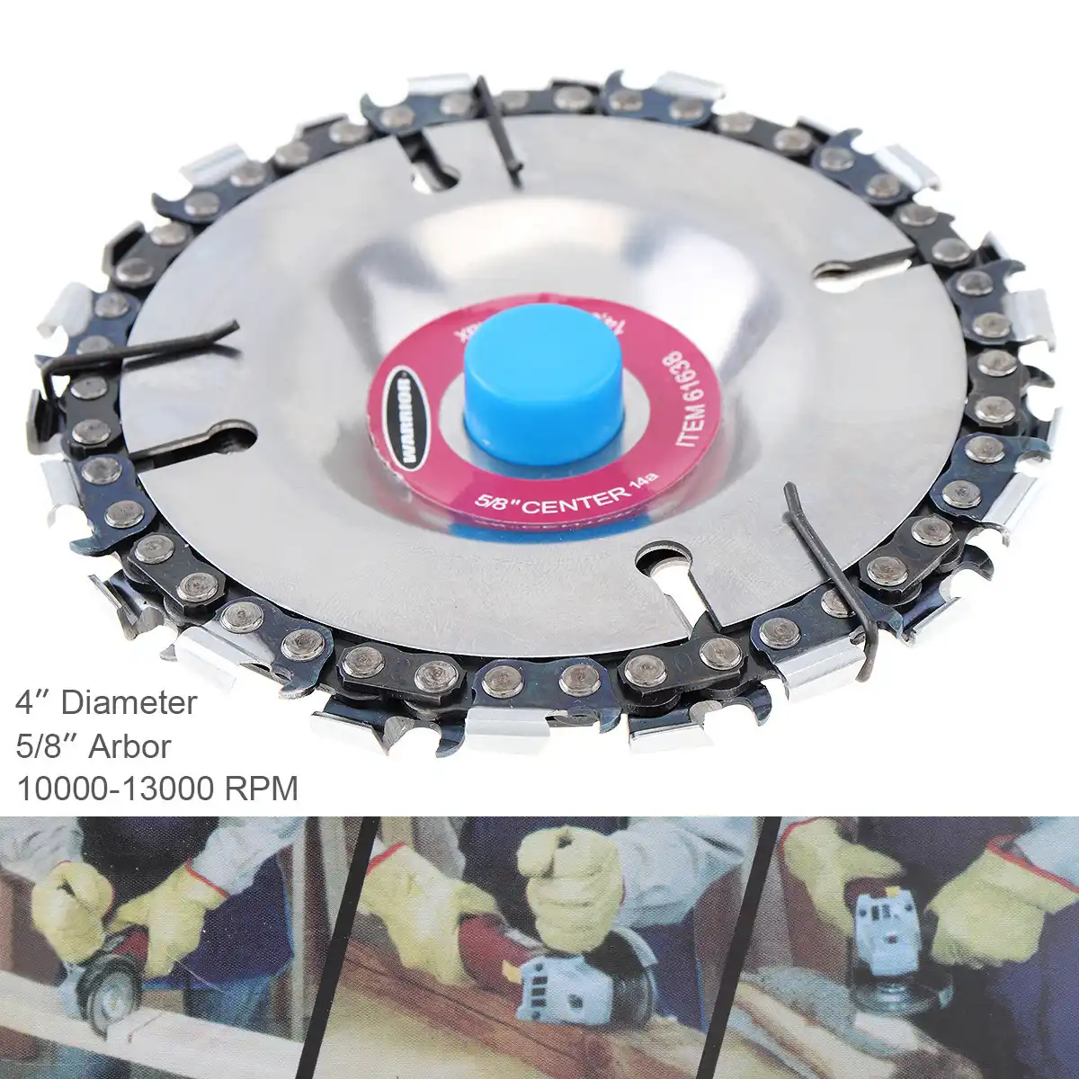 5 Inch 125 x 22mm 14 Tooth Wood Carving Disc Saw Blade Angle Mill