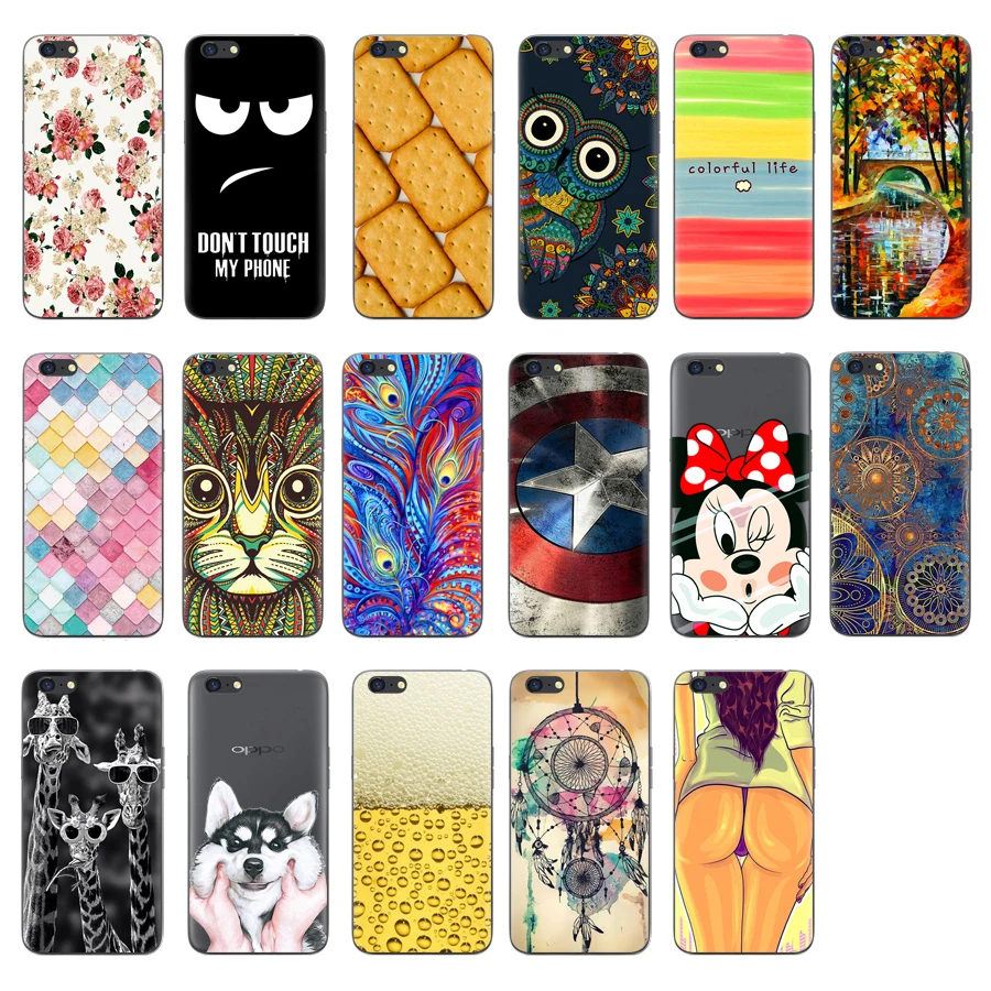 Phone Case for OPPO A71 5.2 inch Silicone Soft TPU Cartoon A 71 Back Cover Shell Bag Funda Capa |