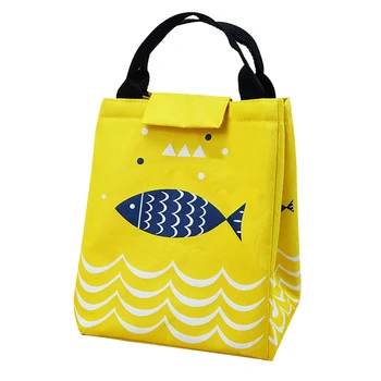 

Reusable Foldable Portable Office School Oxford Cloth Japanese-style Waterproof Adult Kids Food Storage Insulated Lunch Bag