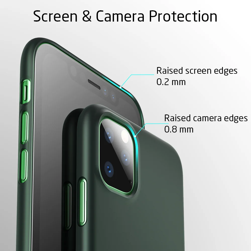ESR чехол для iPhone 11 Pro Max простой защитный чехол зеленый черный брендовый противоударный защитный чехол для iPhone11 iphon