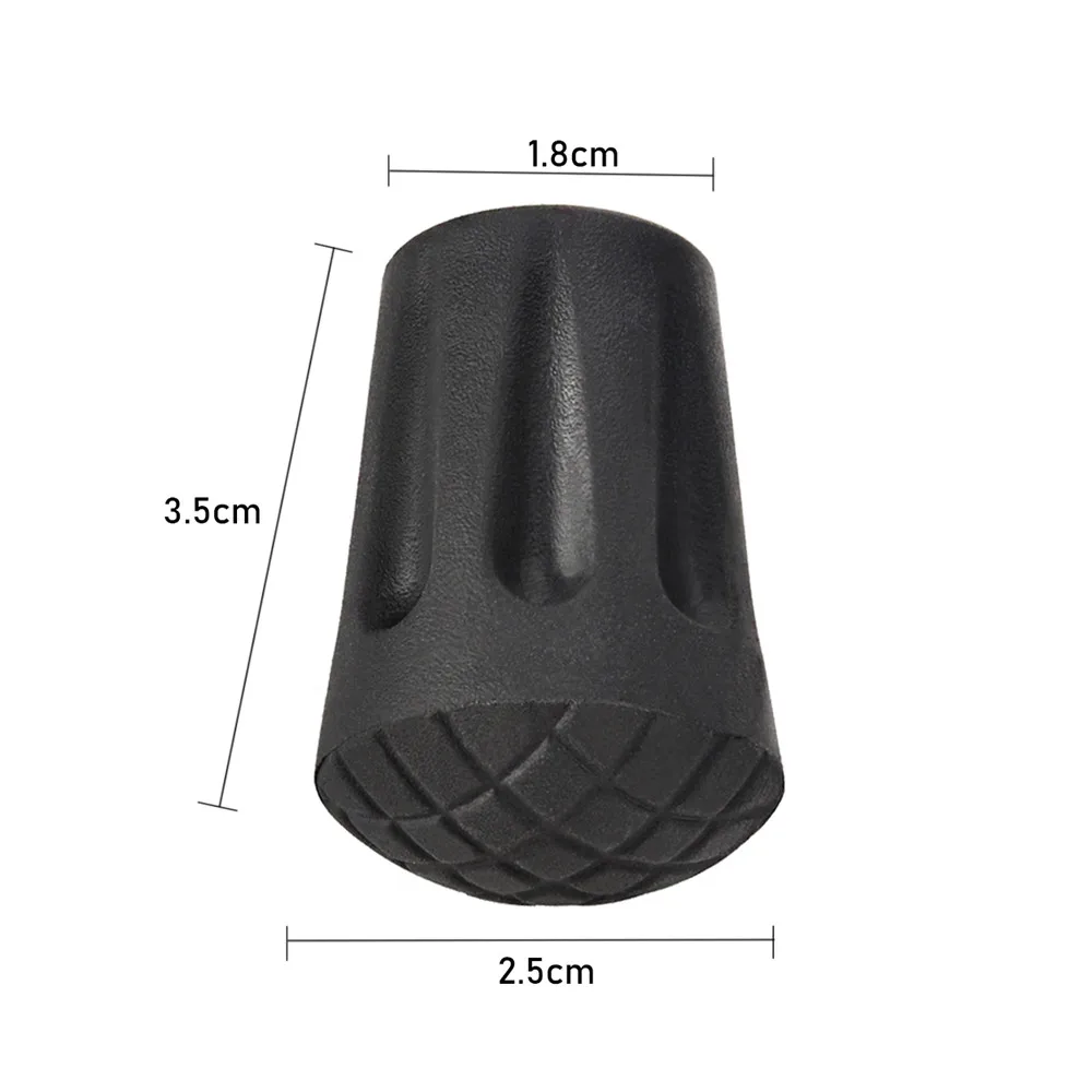 Trekking Pole Tip Protectors 12Pcs Anti-slip Nordic Walking Pole Tip Rubber Cover